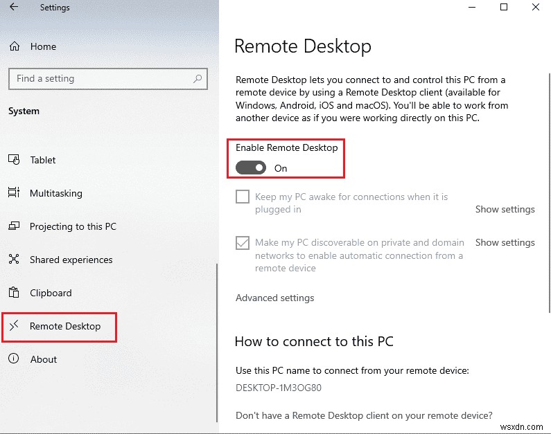Fix Remote Desktop Cannot Connect to the Remote Computer