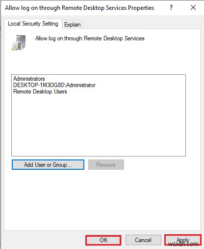 Fix Remote Desktop Cannot Connect to the Remote Computer