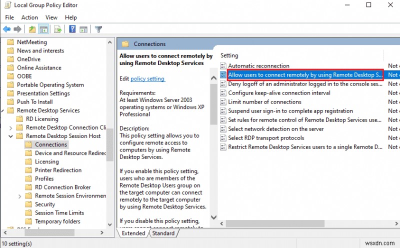 Fix Remote Desktop Cannot Connect to the Remote Computer
