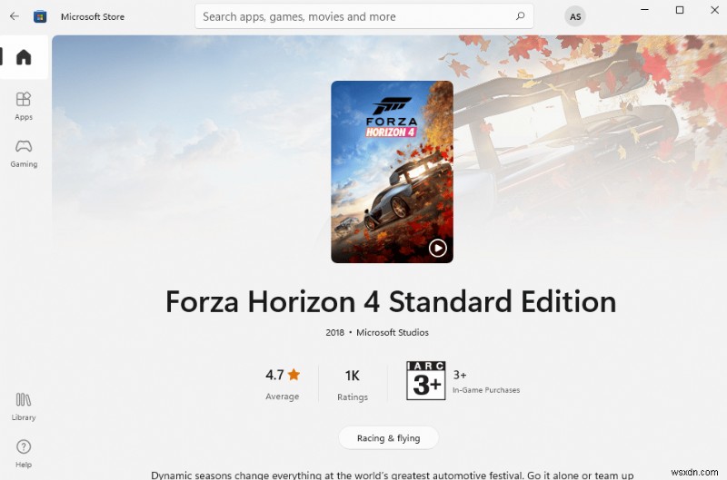 Fix Forza Horizon 4 FH001 in Windows 10