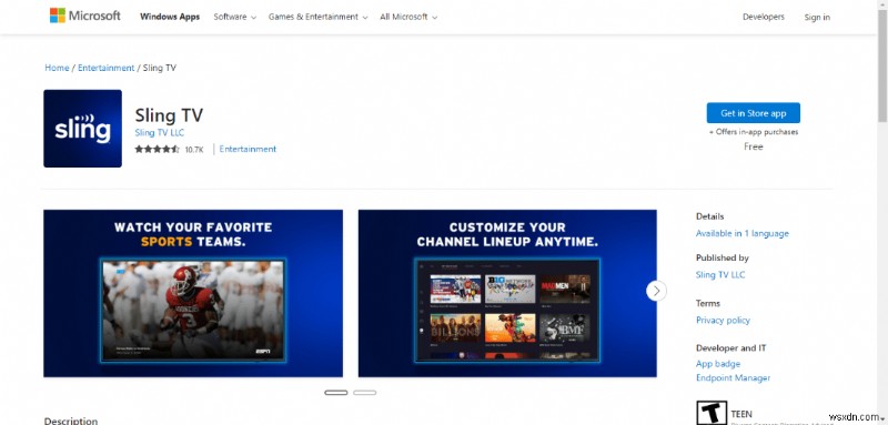 Fix Sling Error 8 4612 in Windows 10