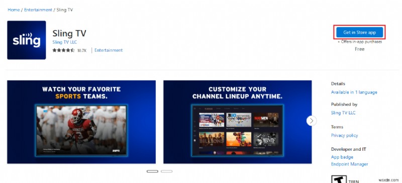 Fix Sling Error 8 4612 in Windows 10