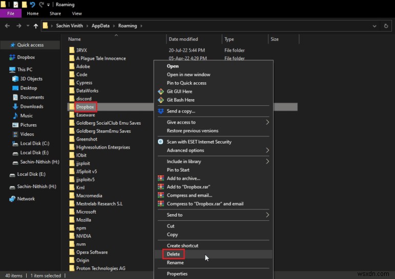 Fix Dropbox Error 400 Message in Windows 10