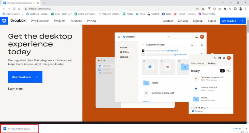 Fix Dropbox Error 400 Message in Windows 10
