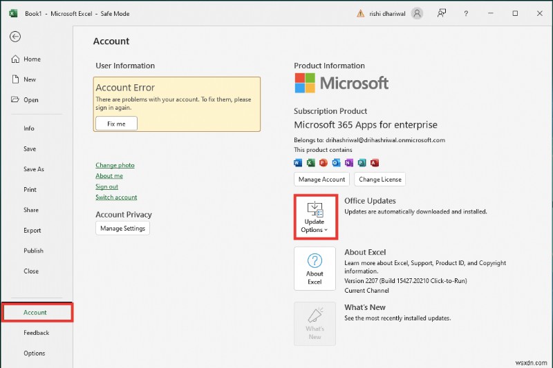 Fix Excel Has Run into an Error