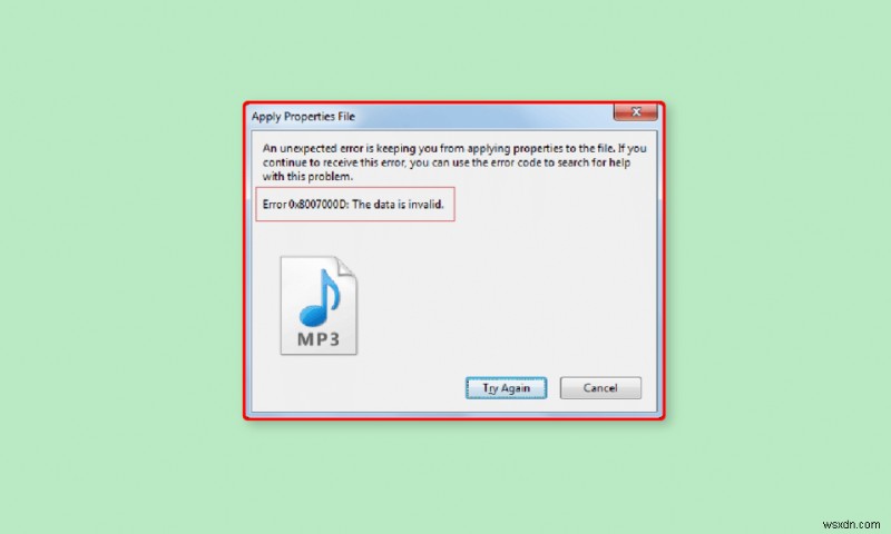 Fix Unexpected Error is Keeping You from Applying Properties