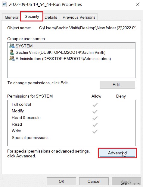 Fix Unexpected Error is Keeping You from Applying Properties