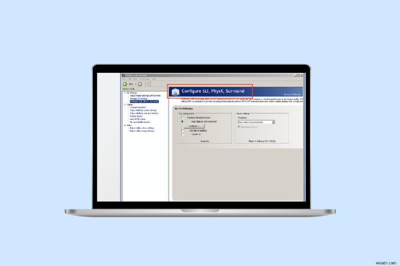 How to Configure Surround PhysX Configuration