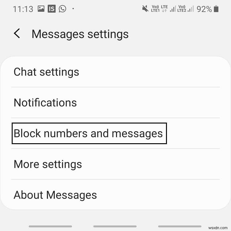 Block Text Messages From A certain Number On Android