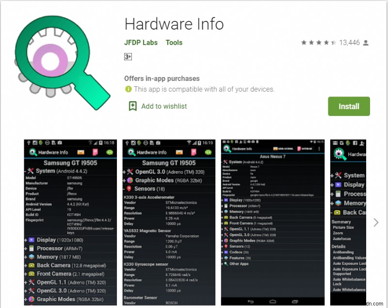 15 apps to check the hardware of your Android Phone
