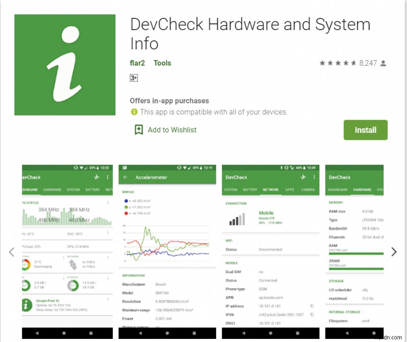 15 apps to check the hardware of your Android Phone