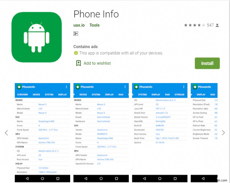 15 apps to check the hardware of your Android Phone