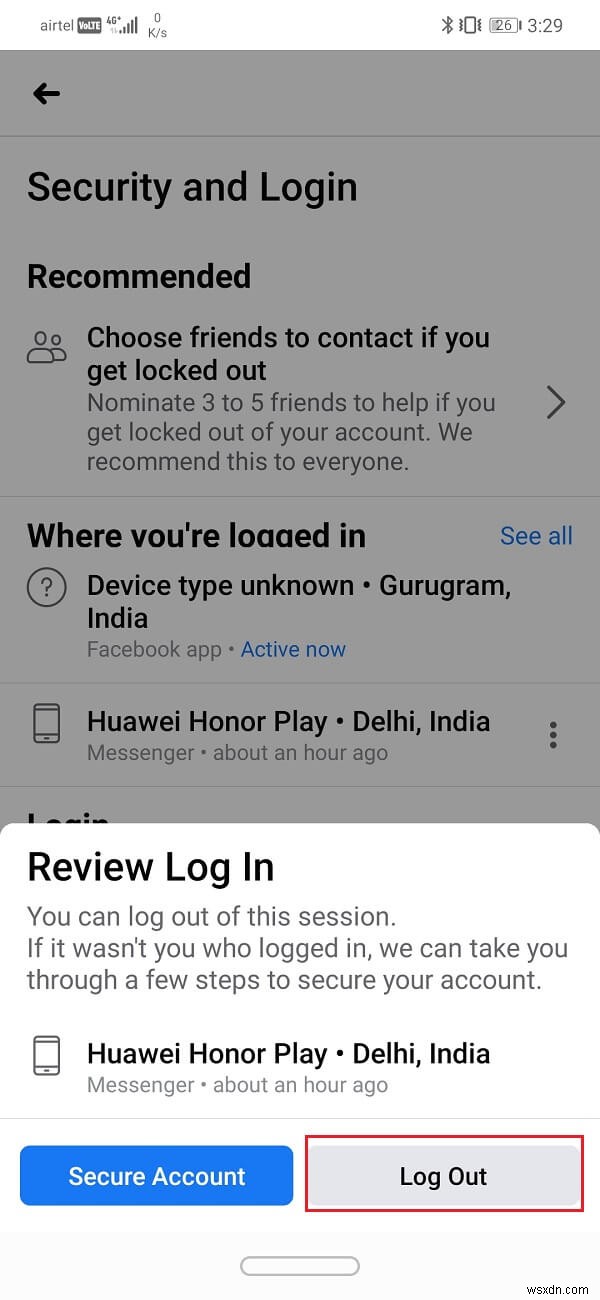 3 Ways to log out of Facebook Messenger