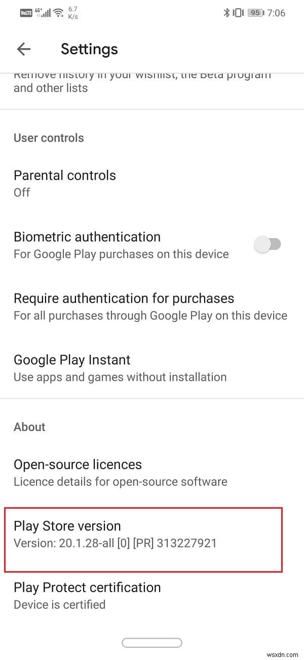 Manually download and install the Google Play Store