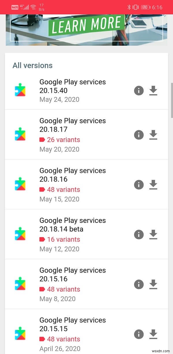 How to Manually Update Google Play Services