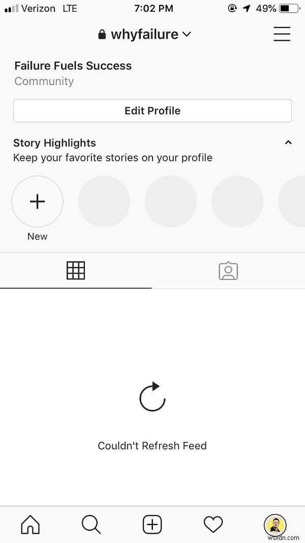 Fix Instagram Couldn’t refresh feed Error on Android
