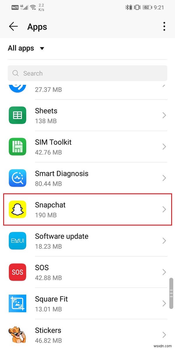 Fix Snapchat lags or crashing issue on Android