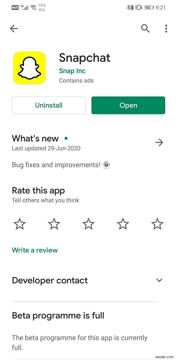 Fix Snapchat lags or crashing issue on Android