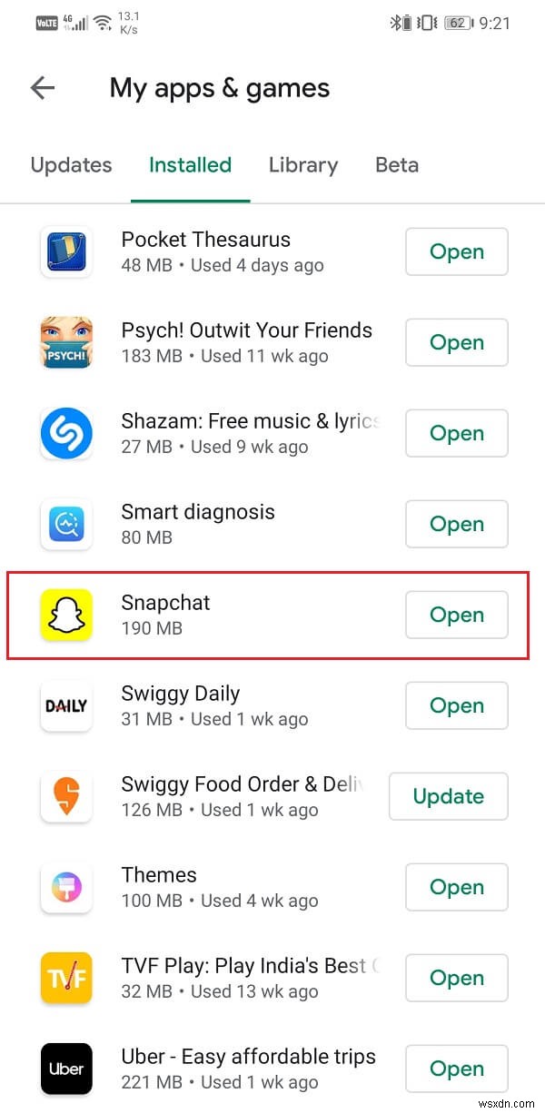 Fix Snapchat lags or crashing issue on Android