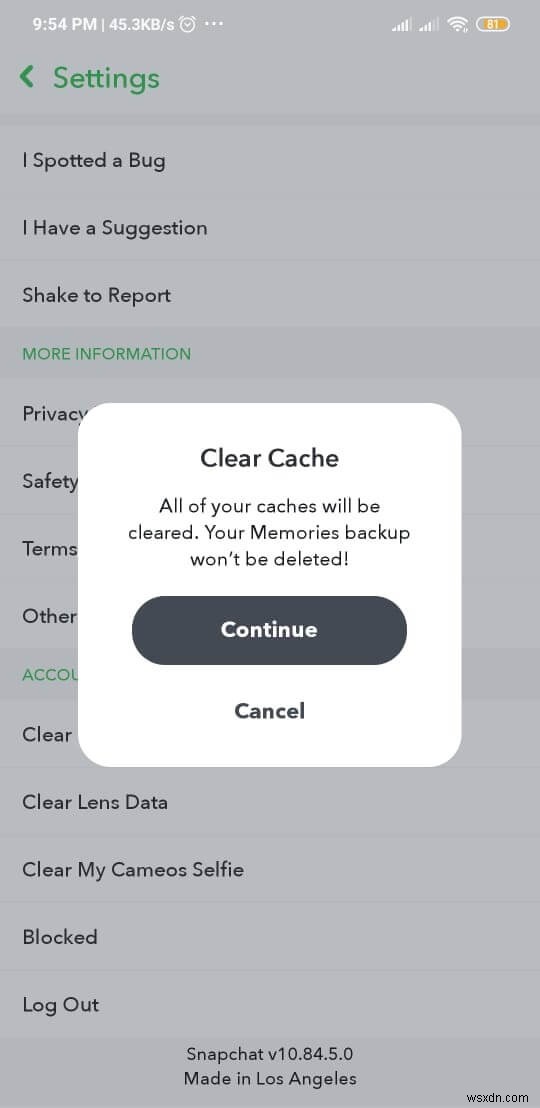Fix Snapchat lags or crashing issue on Android