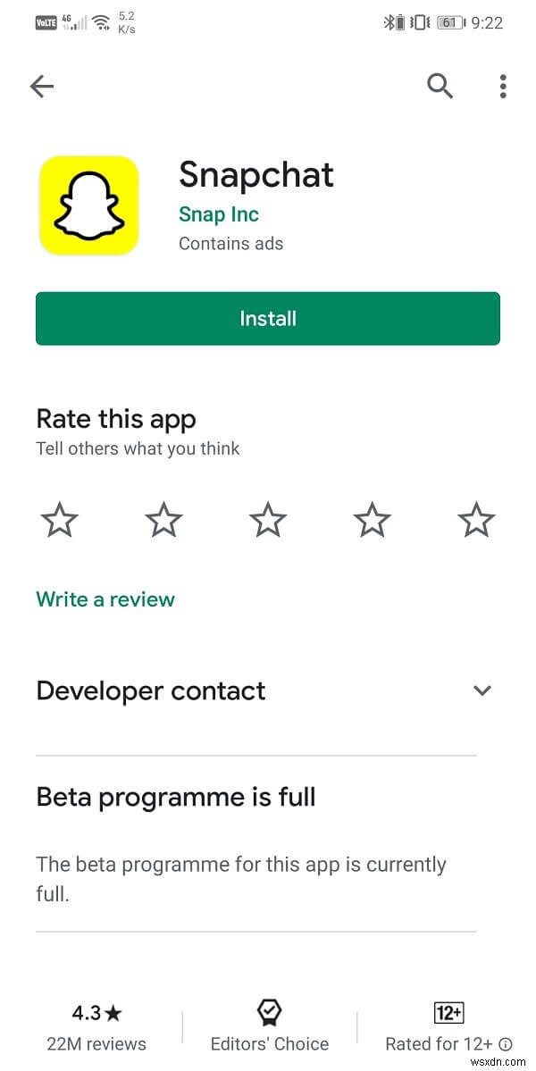 Fix Snapchat lags or crashing issue on Android