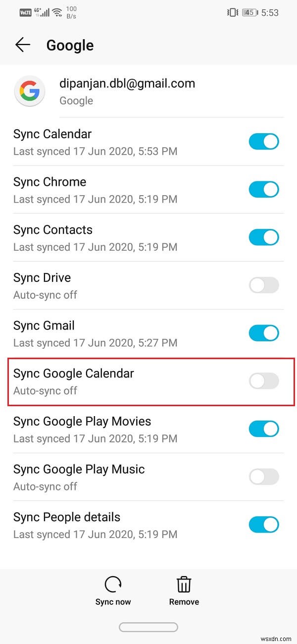 Fix Google Calendar not syncing on Android