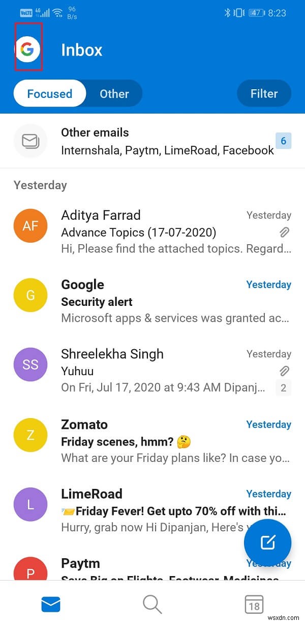 Fix Outlook not syncing on Android