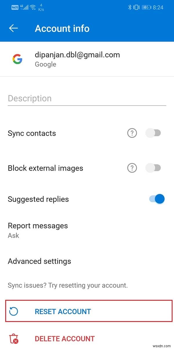 Fix Outlook not syncing on Android