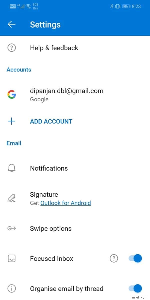 Fix Outlook not syncing on Android