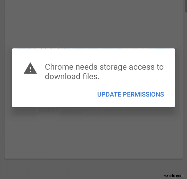 Fix Chrome Needs Storage Access Error on Android