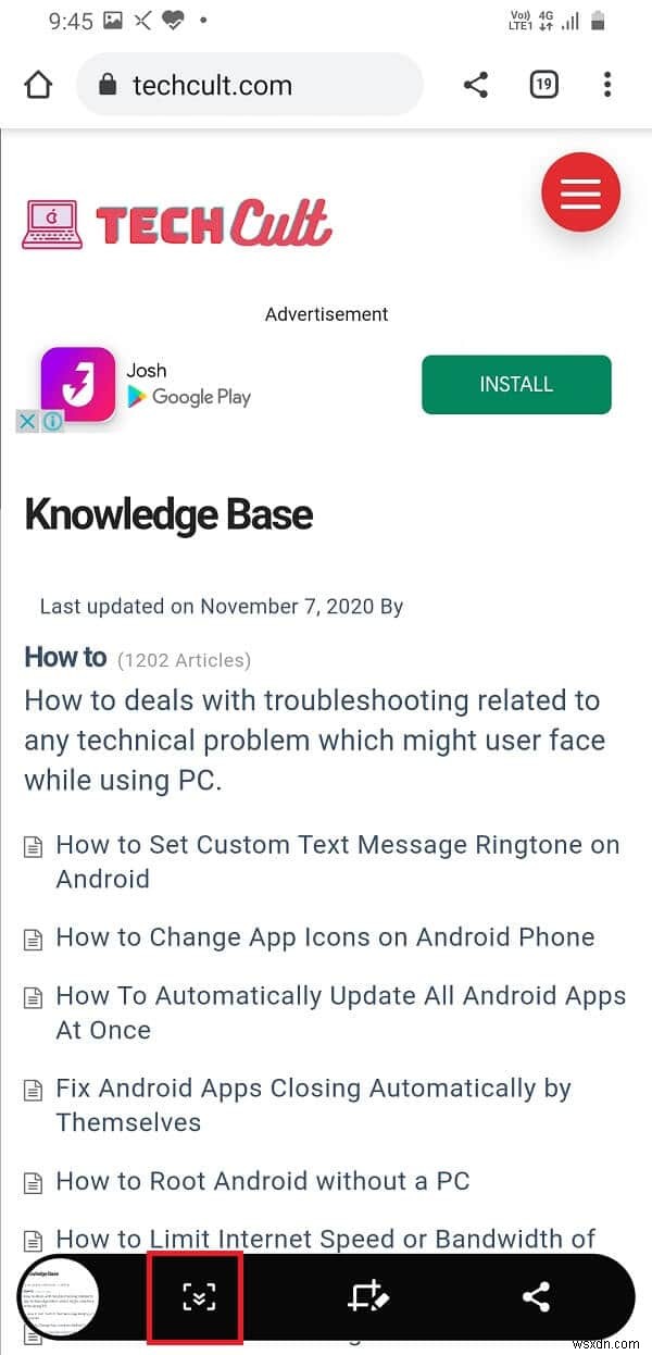How to Capture Scrolling Screenshots on Android