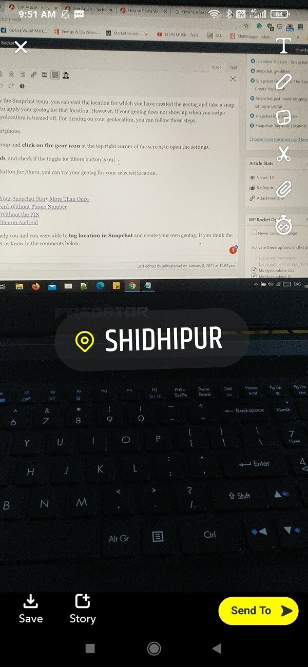 How to Tag a Location in Snapchat