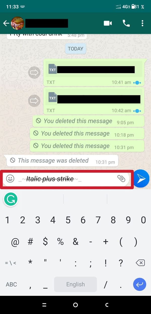 How to Change Font Style in WhatsApp