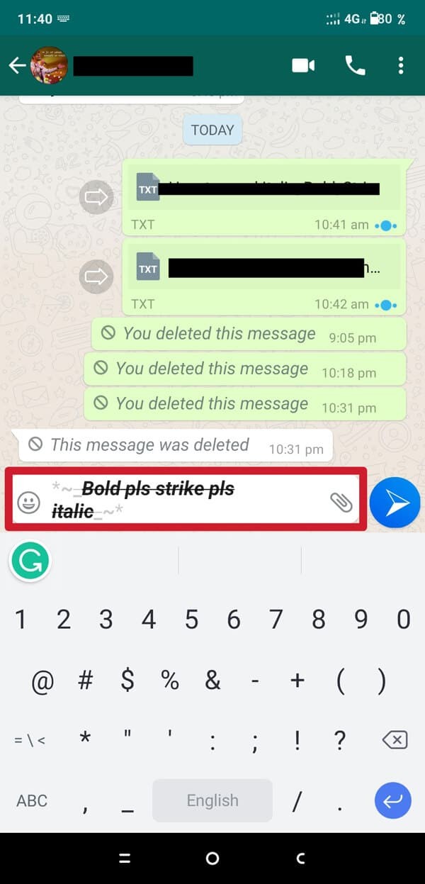 How to Change Font Style in WhatsApp