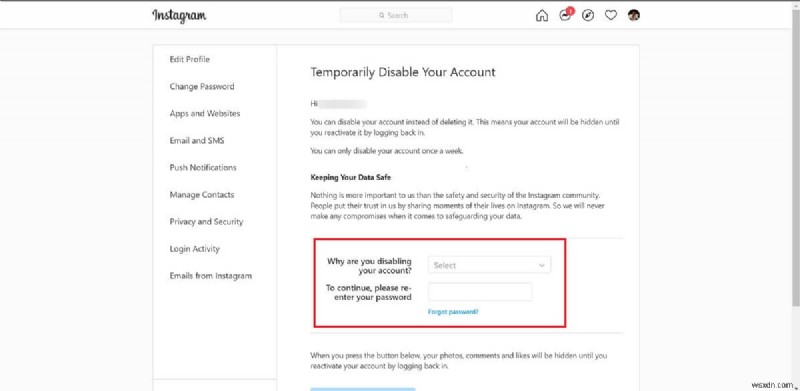 Fix Sorry there was a problem with your request on Instagram