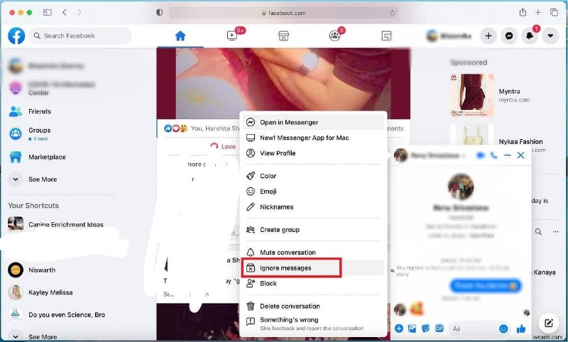 How to Ignore and Unignore Messages on Messenger