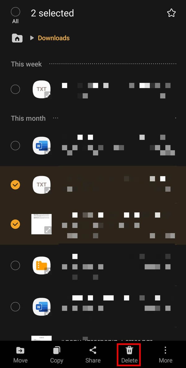 How to Delete Downloads on Android