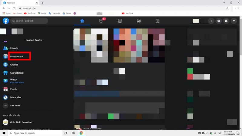 How to View Posts on Facebook News Feed in Most Recent order