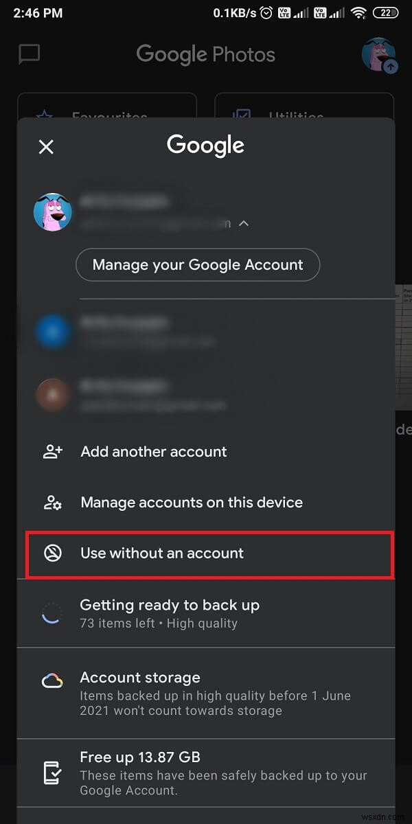 How to Remove an Account from Google Photos