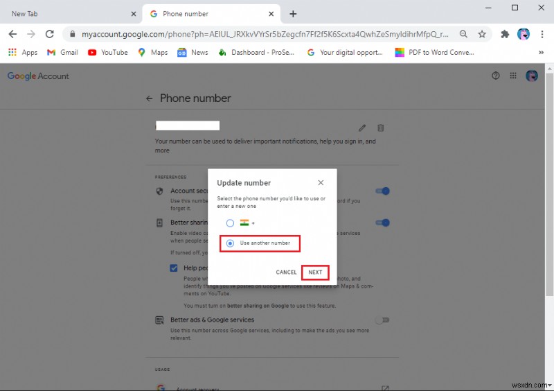 Change Your Name, Phone Number and Other Info in Google Account