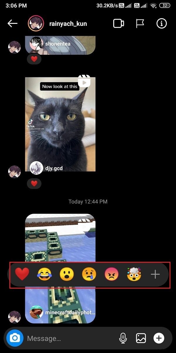 How to React to Instagram Messages with Custom Emojis