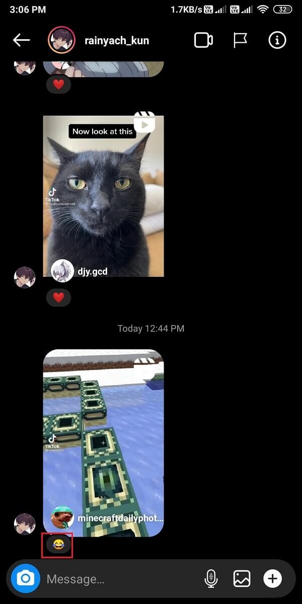 How to React to Instagram Messages with Custom Emojis