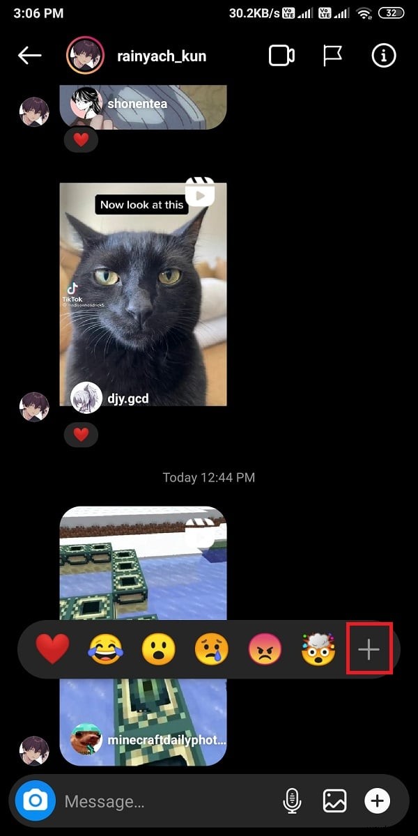 How to React to Instagram Messages with Custom Emojis