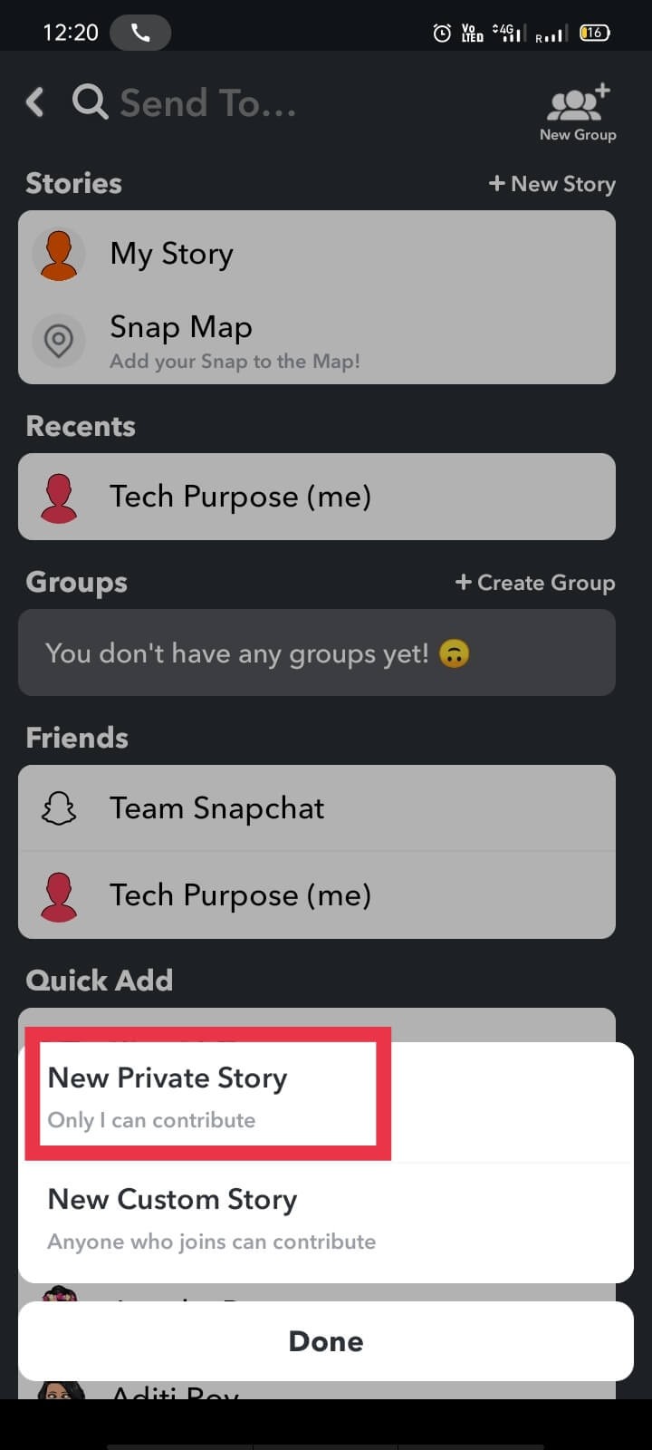 How to Make a Private Story on Snapchat for Close Friends