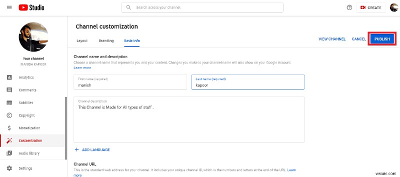How to Change Your YouTube Channel Name