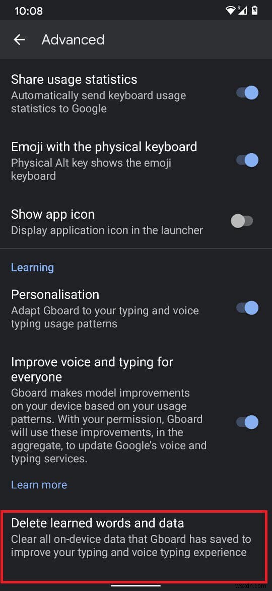 How To Delete Learned Words From Your Keyboard On Android
