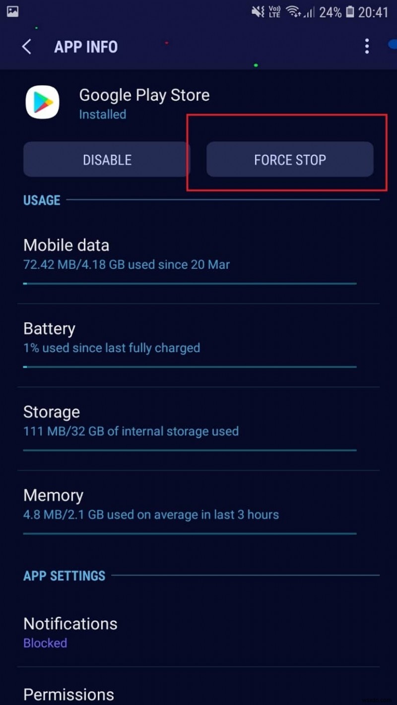 Fix Play Store DF-DFERH-01 Error