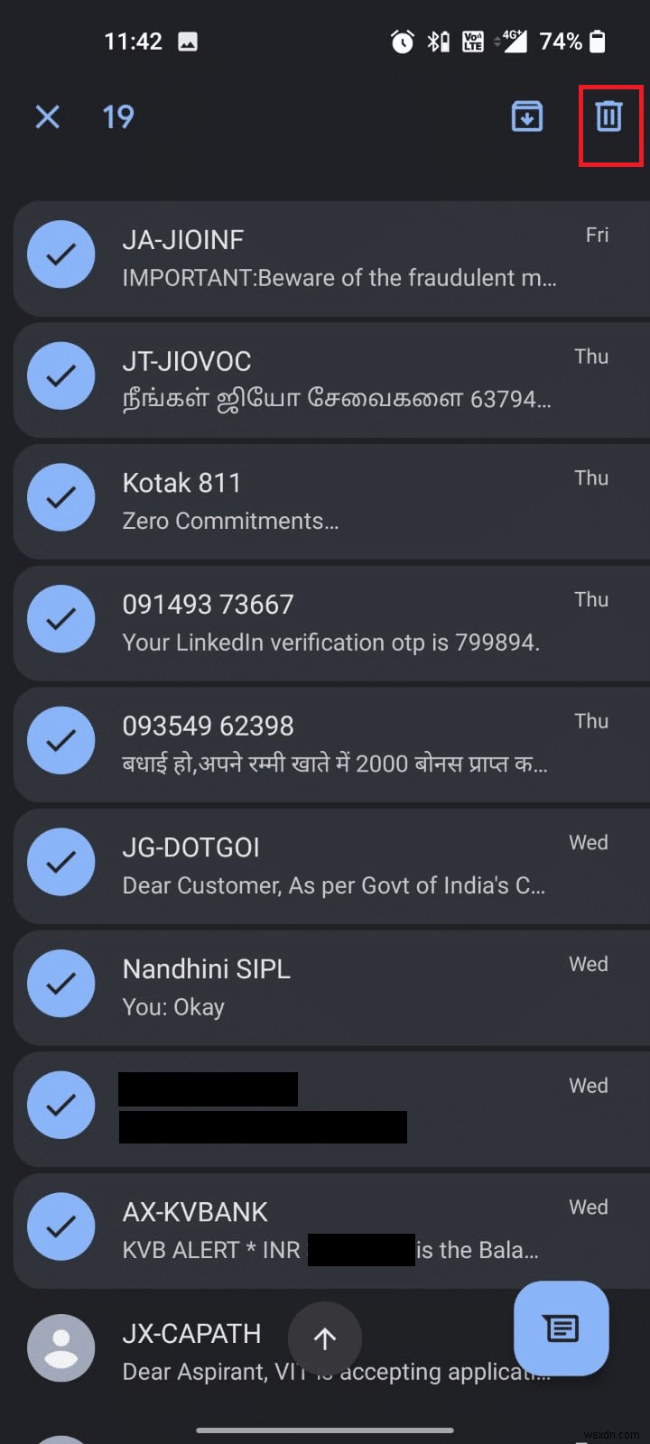 Fix Error 98 SMS Termination Denied