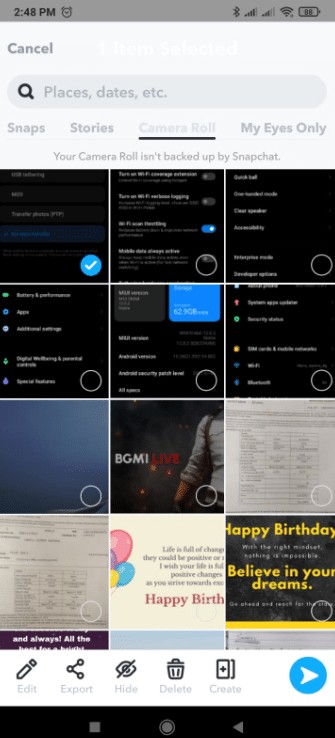 How to Put Snapchat filters on Pictures from Camera Roll
