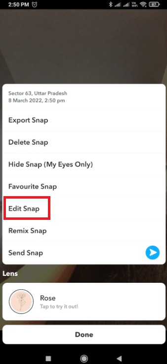 How to Put Snapchat filters on Pictures from Camera Roll